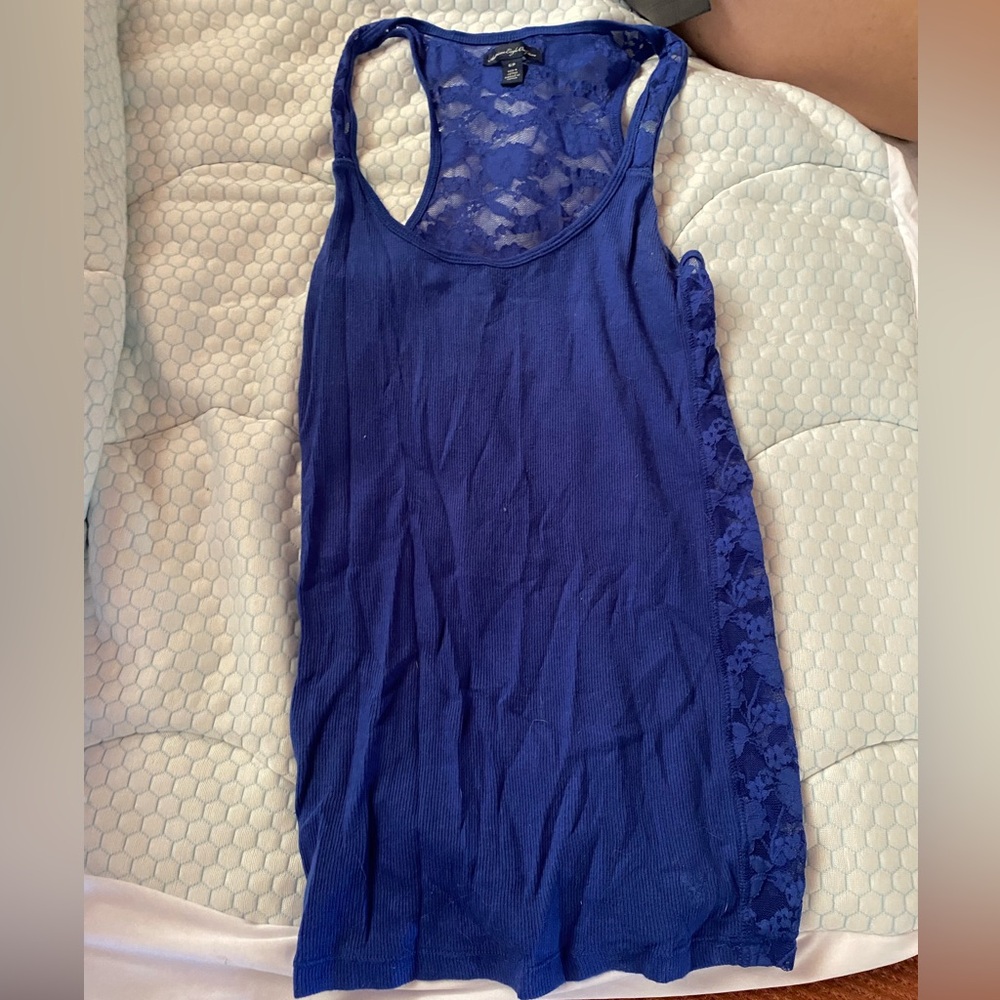 American Eagle bright blue top size (S)